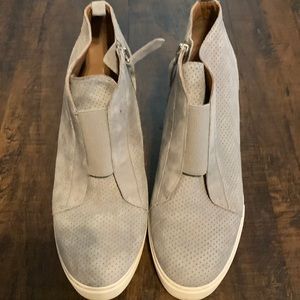 Linea Paolo Gray Wedge Shoes 7.5